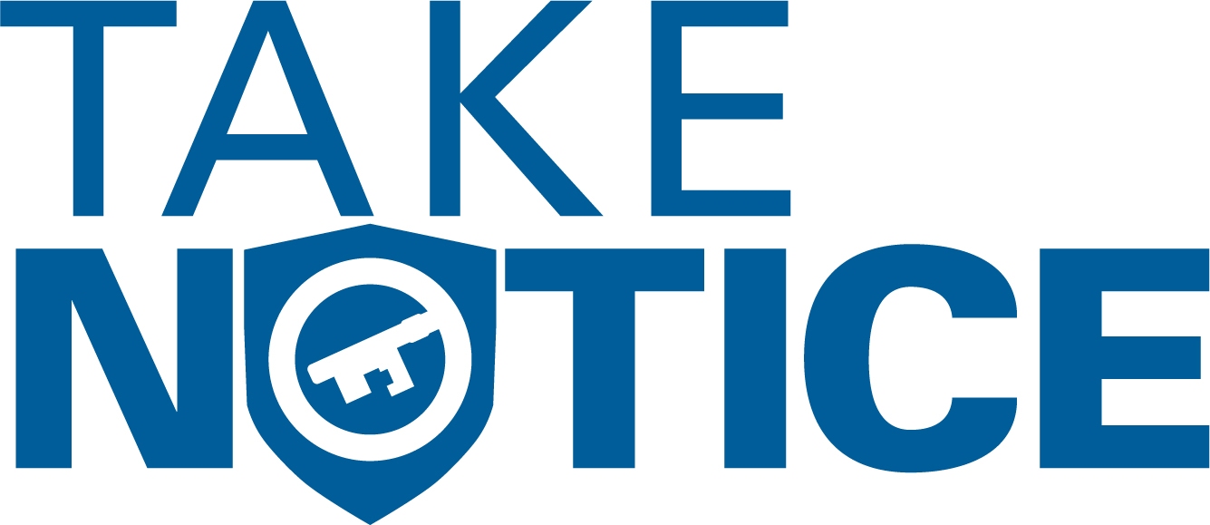 take to notice meaning